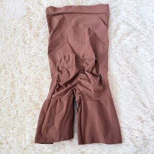 Brown SKIMS Mid Thight Sculpt Shorts